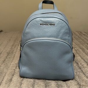 Michael Kors Sky Blue Leather Backpack